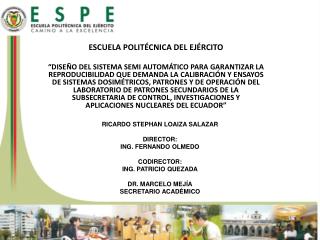 ESCUELA POLITÉCNICA DEL EJÉRCITO
