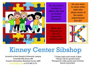Kinney Center Sibshop