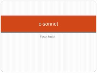 e -sonnet