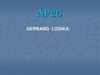 GERBANG LOGIKA