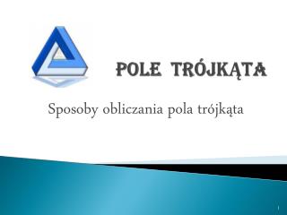 Pole trójkĄta