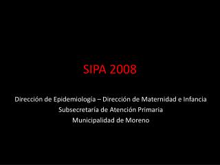 SIPA 2008