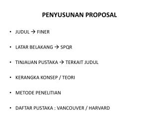 PENYUSUNAN PROPOSAL