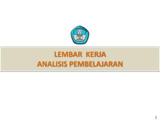 LEMBAR KERJA ANALISIS PEMBELAJARAN