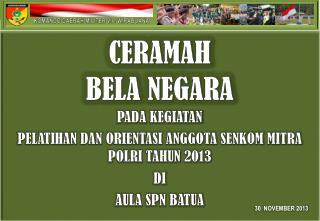 KOMANDO DAERAH MILITER VII / WIRABUANA