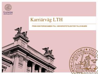 Karriärväg LTH