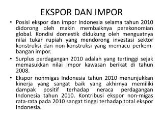 EKSPOR DAN IMPOR