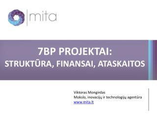 7BP PROJEKTAI: STRUKTŪRA, FINANSAI, ATASKAITOS