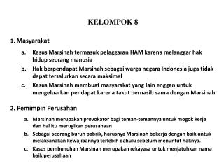 KELOMPOK 8 1 . Masyarakat