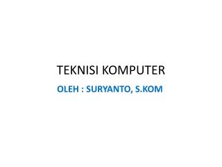 TEKNISI KOMPUTER