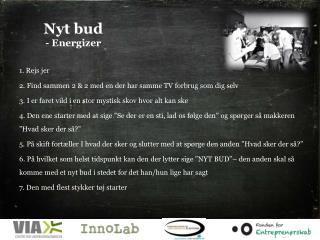 Nyt bud - Energizer