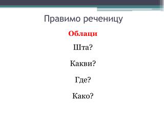 Правимо реченицу