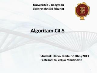 Algoritam C4.5