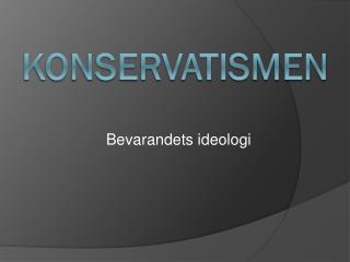 Konservatismen