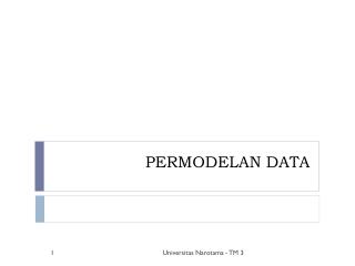 PERMODELAN DATA