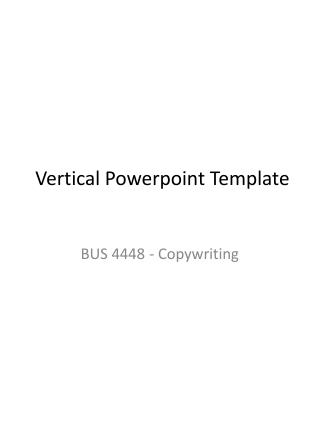 Vertical Powerpoint Template