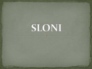 SLONI