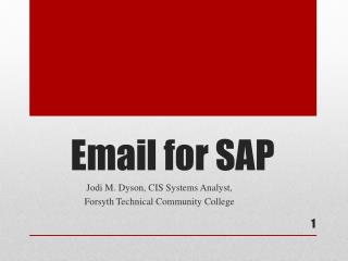 Email for SAP