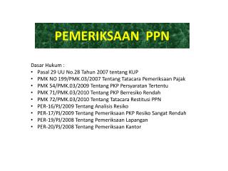 PEMERIKSAAN PPN