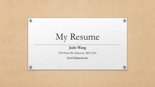 My Resume