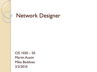 Network Designer