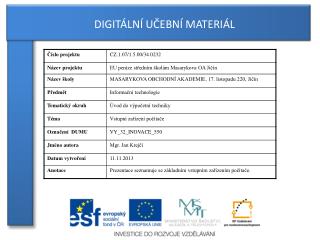 DIGITÁLNÍ UČEBNÍ MATERIÁL