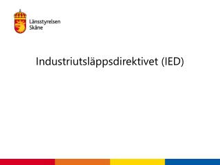 Industriutsläppsdirektivet (IED)