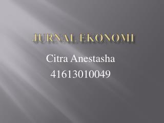 Jurnal Ekonomi