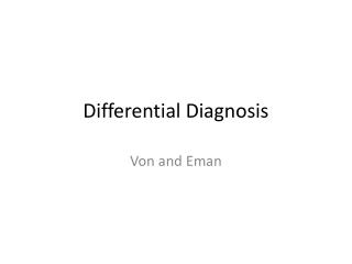 Differential Diagnosis