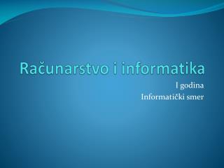 Računarstvo i informatika