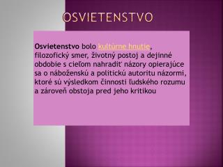 Osvietenstvo