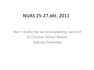 NUAS 25-27.okt. 2011