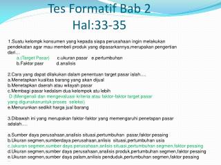 Tes Formatif Bab 2 Hal:33-35
