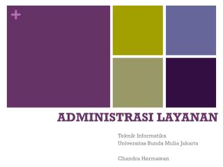 ADMINISTRASI LAYANAN