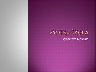Vysoká škola