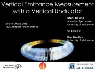 Vertical Emittance Measurement with a Vertical Undulator