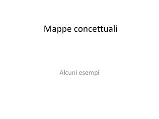 Mappe concettuali
