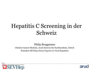 Hepatitis C Screening in der Schweiz