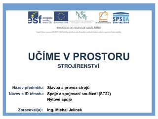 Stavba a provoz strojů