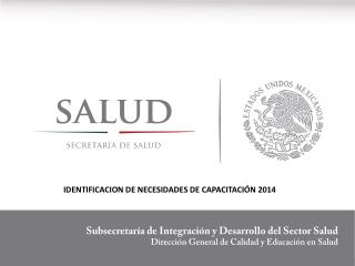 IDENTIFICACION DE NECESIDADES DE CAPACITACIÓN 2014