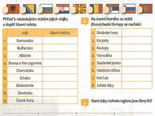 Úkoly pro práci s mapou