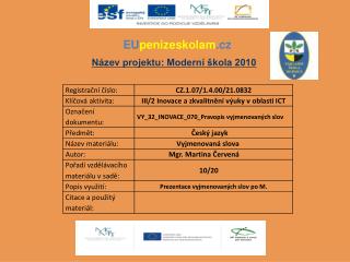 EU penizeskolam .cz