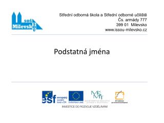 Podstatná jména