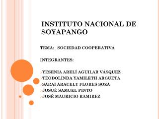 INSTITUTO NACIONAL DE SOYAPANGO