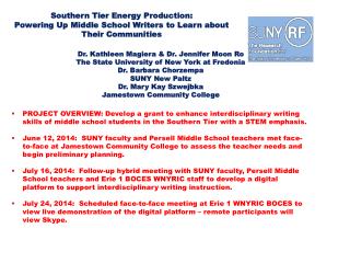 Southern Tier Energy Production: