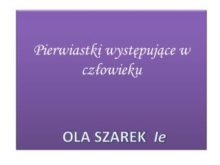 Pierwiastki występujące w człowieku