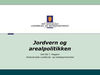 Jordvern og arealpolitikken