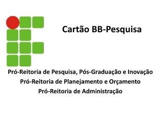 Cartão BB-Pesquisa