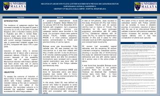 INDCUTION OF LABOUR WITH FOLEYS CATETHER IN WOMEN WITH PREVIOUS ONE CAESAREAN SECTION