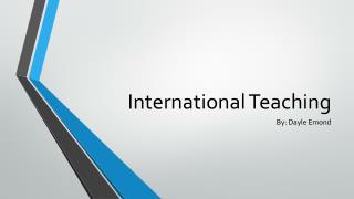 International Teaching
